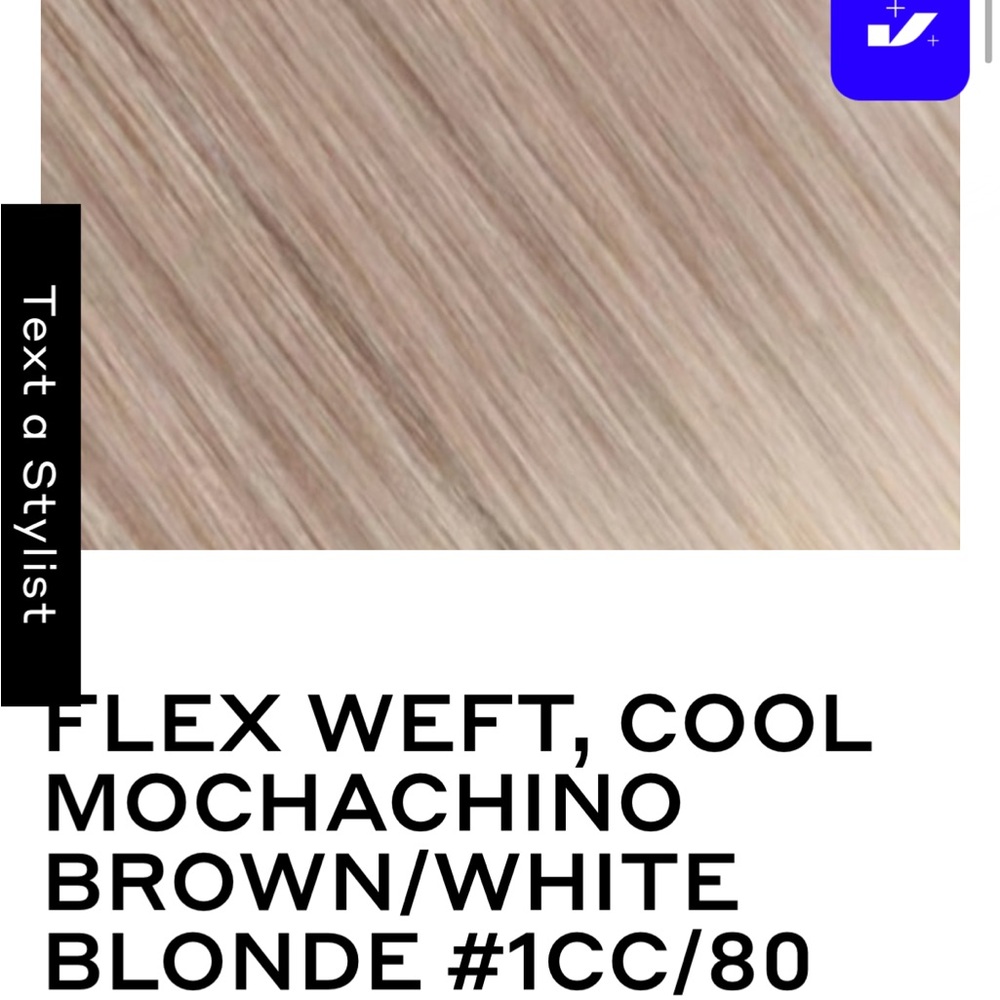 BELLAMI Flex Weft Mochachino Brown and White Blonde Hair Extension